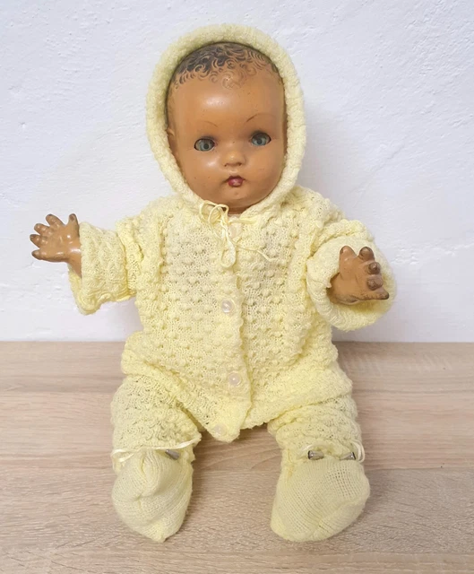 ANCIEN POUPON BAIGNEUR Tête d’aigle 50 yeux dormeurs Petitcollin EUR 50
