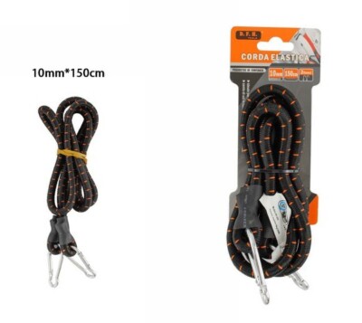 Corda ELASTICA 36" con clip Heavy Duty Corda Cinturino Moschettone Molla Carico AMTECH 