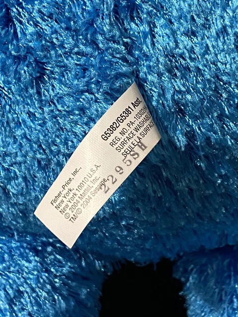 Fisher Price Sesame Street Muppets Cookie Monster Plush 18" 4
