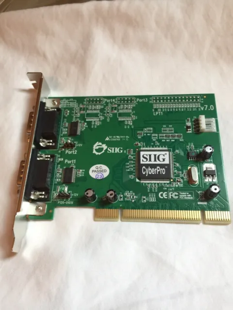 SIIG CYBERSERIAL JJ-P02012-S7 2 Port RS232 Serial Port PCI/PCIX CARD