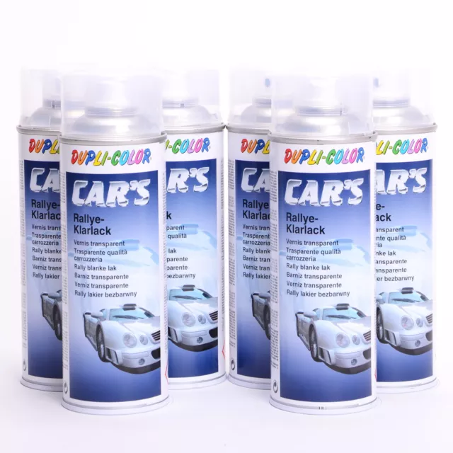 Klarlack glänzend Spray 6 x 400ml DUPLI-COLOR Cars Lackspray Sprühlack 385858