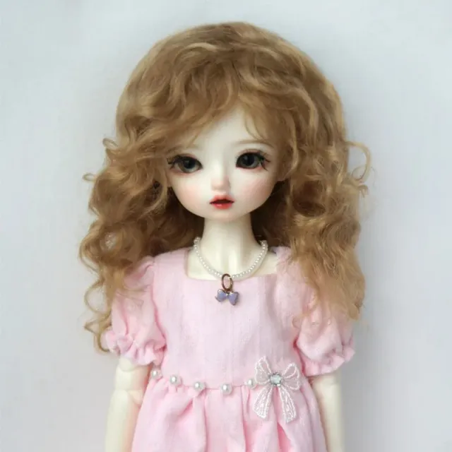 Baby Curly Soft Wave BJD Wigs JD738 1/12 1/8 1/6 1/4 1/3  Nature Curly Doll Hair