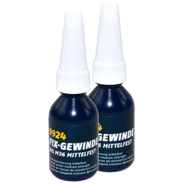 Vis de Blocage 2 x 10 ML Mannol Fil de Résistance Moyenne Visser Adhésif Hélice