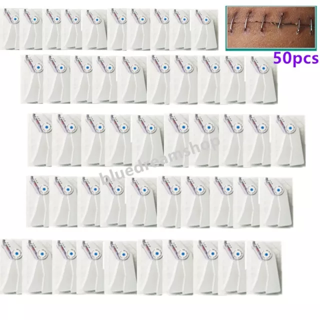 Sterilized Skin Stapler, Surgical 35 WIDE Preloaded Staples, Human/Vet, 50PCS