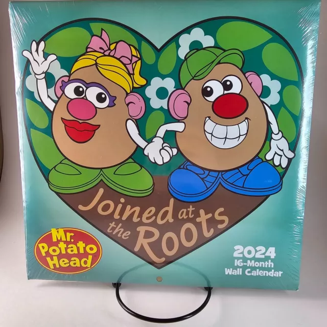 MR. POTATO HEAD 2024 Wall Calendar 16 Month Joined at the Roots 10" X