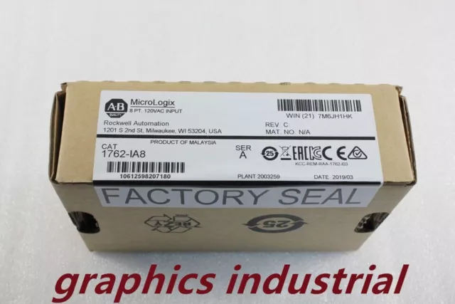 Allen-Bradley 1762-IA8 A MicroLogix 8 Pt Digital Input Module NEW Factory Sealed