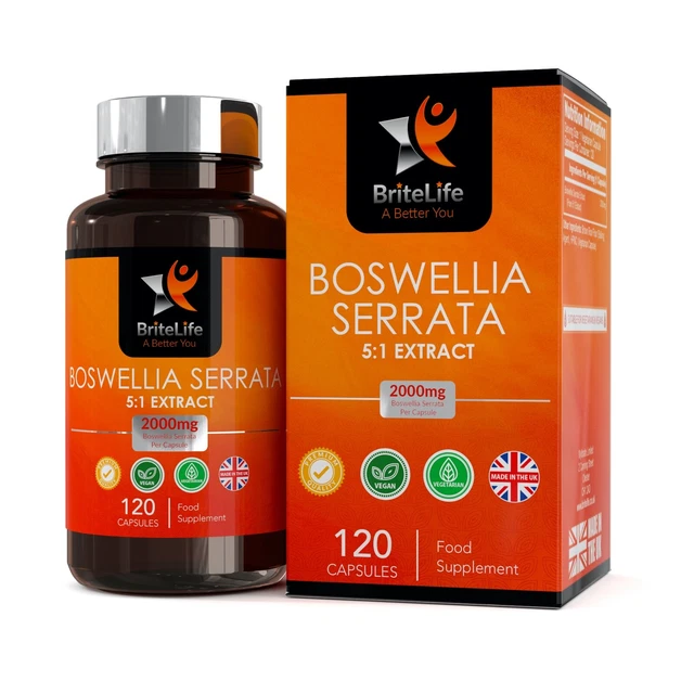 Complément Alimentaire ORFITO Boswellia Serrata 1750 Mg - Confort Articulaire - 120 Gélules - Date Limite 06/2027