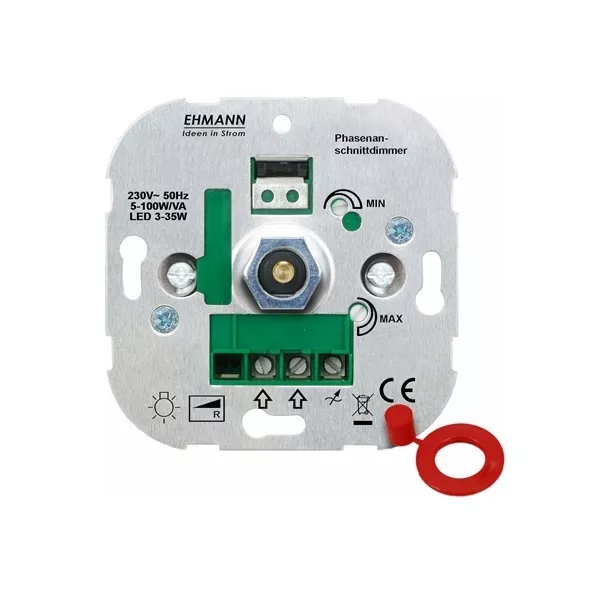 EHMANN elektronischer LED Phasenanschnittsdimmer Wechsel Dimmer 3-35W 3700x0800