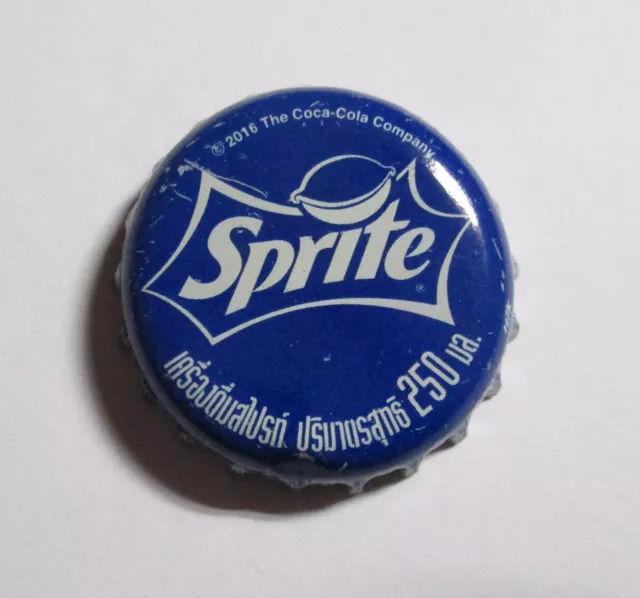 SPRITE Soda Bottle Cap Crown THAILAND 2016 Blue Metal Asia Collect 250ml Metal