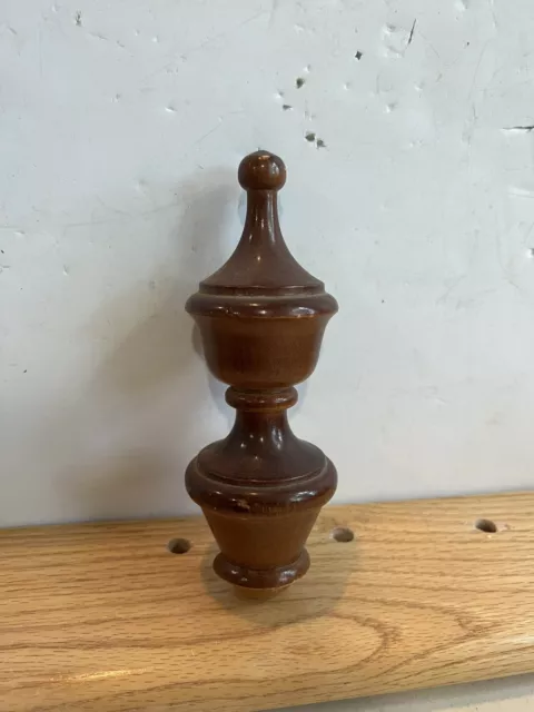 Vintage/ Antique Top Solid Wood Finial for Grandfather Clock  