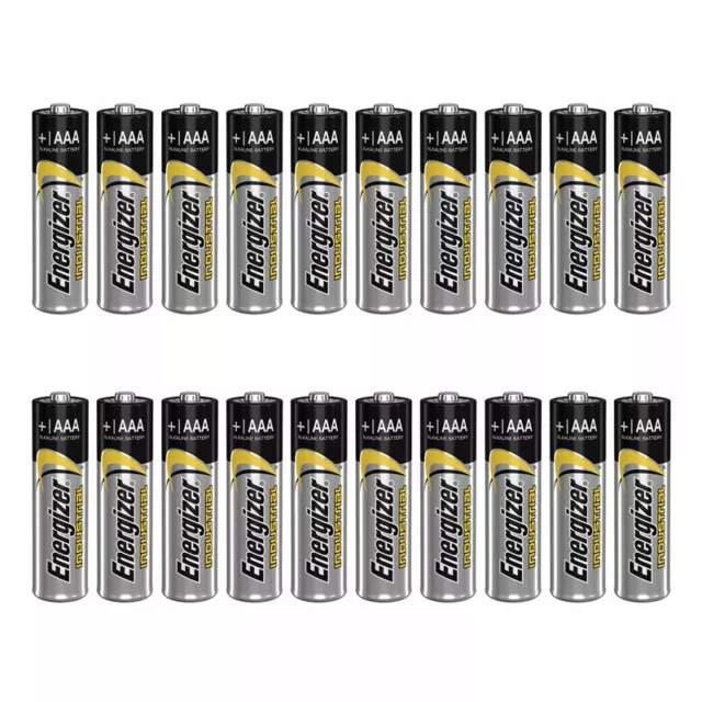 20 x Energizer AAA batteries Industrial 1.5V LR03 Micro EN92 AM4 MN2400