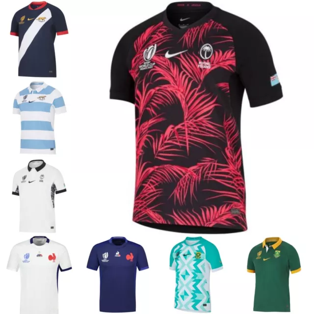 2023 Rugby World Cup Fiji South Africa Home Away Men's Shirts