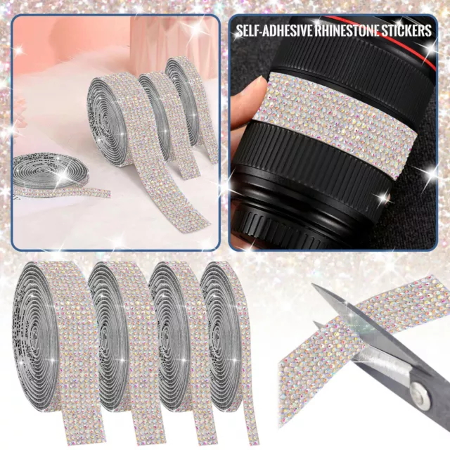 Self-Adhesive Crystal Rhinestone Ribbon Resin Diamond Glitter Rhinestone Sticker