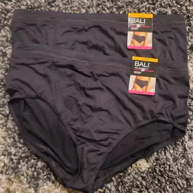 Bali Size 7 Brief Panties w/tags  nylon Lot Of 2