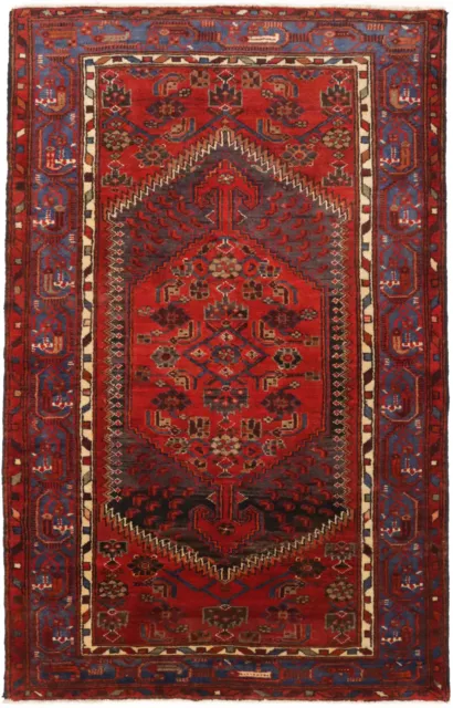 Farmhouse Decor Oriental Rug 4'5X7'0 Handmade Tribal Design Foyer Wool Carpet