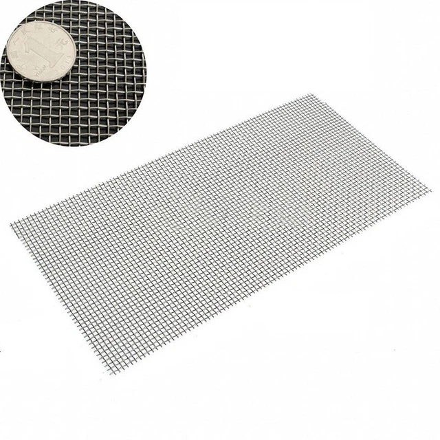 Pratique Fil Métallique Maille Tissé Acide Résistance Argent Usure 1pcs