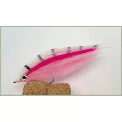 Pike flies, 4 Rainbow Trout Fry Imitations, Size 2/0, Pike Fly Fishing, Strong