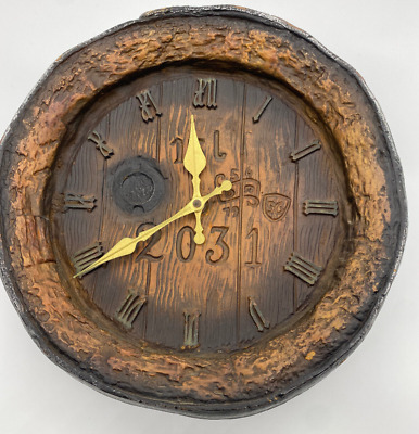 Beers Wall Clock 40cm Stein Beer O Clock Bar Vintage Gift Decor Retro Man Cave 