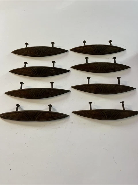 8 Vintage Brass Cup Drawer Cabinet Pulls 8 Vintage Brass Cup Drawer Cabinet Pulls