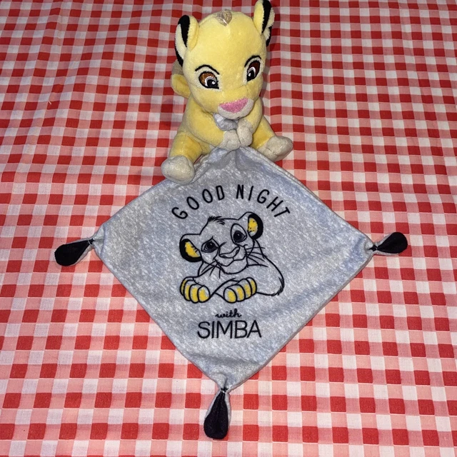 Ca1 Doudou Mouchoir Simba Toys Kiabi Roi Lion Good Night With Gris Jaune 30Cm