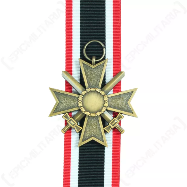 1957 WAR MERIT CROSS - 2ND CLASS - Repro WW2 With Ribbon German Military Army