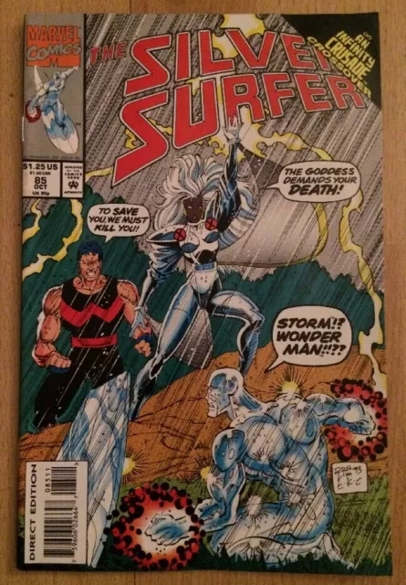 Silver Surfer #85 Infinity Crusade Crossover Storm Wonder Man Apps High Grade?