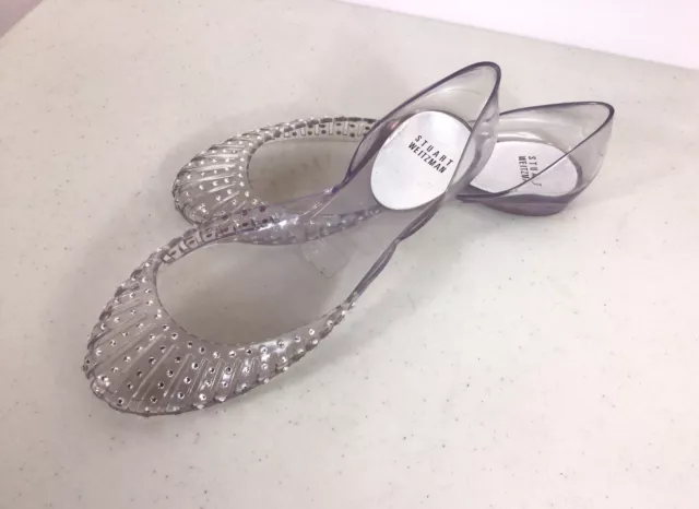 Stuart Weitzman Jelly Shoes Flats Womens 8