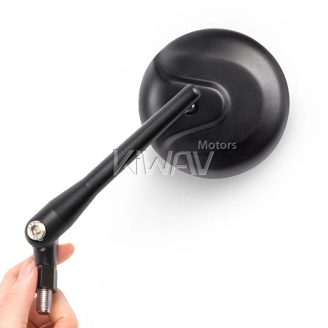 Haute qualité moto rétroviseurs miroirsretro rond noir pour Triumph Rocket