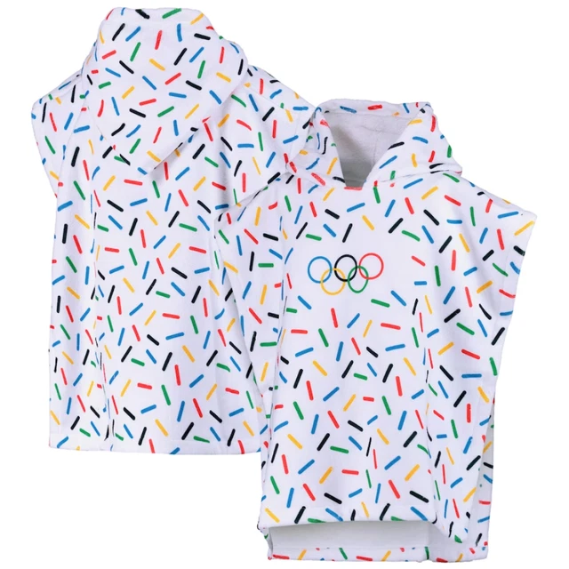 Poncho bianco collezione Giochi Olimpici Giochi Olimpici Poncho (taglia bambino) - Nuovo