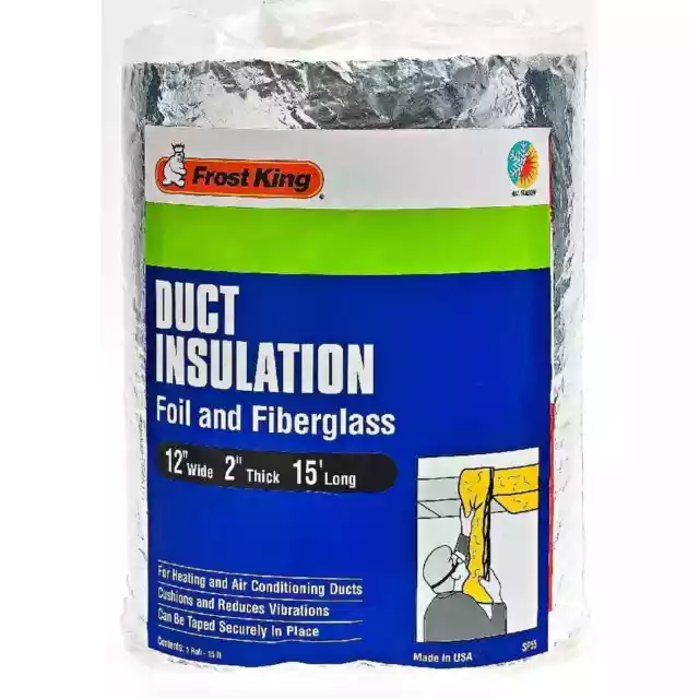 12 In. X 15 Ft. Foil And Fiberglass Duct Insulation |