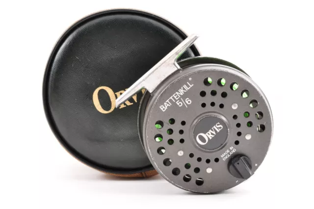 ORVIS BATTENKILL 5/6 Gray Bag Used Made in England Fly Fishing Reel lot of  Japan $119.99 - PicClick