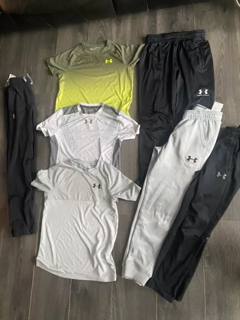 Boys Under Armour Bundle Age 11/12 Joggers Tshirts Size YMD