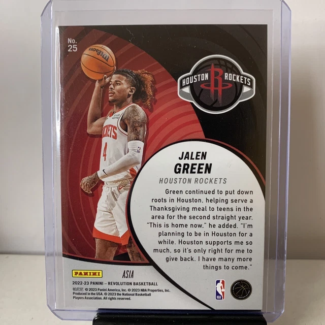 ROCKETS JALEN GREEN 202223 Panini Revolution Vortex Houston EUR 3,72