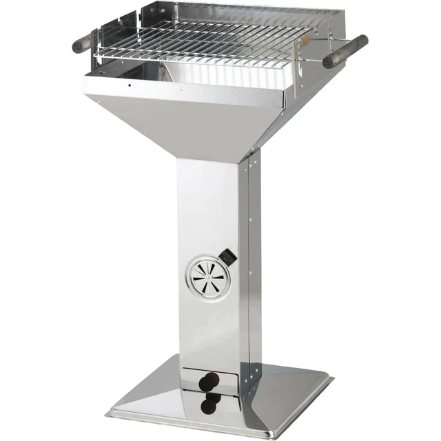 ACTIVA Grill Trichtergrill Erfurt, Holzkohlegrill aus Edelstahl