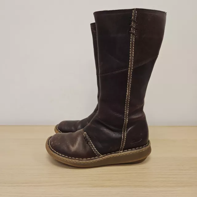 DR MARTENS VINTAGE 3a63 Mid Calf Brown Leather Biker Zip Wedge Boots Sz Uk 5 89.97 PicClick UK