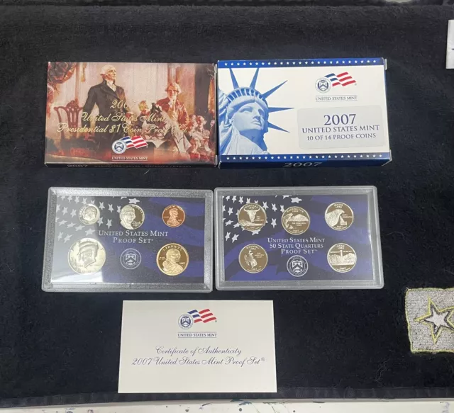 **2007**US Mint Proof set (14) coins in all GEM Quality w/US Presidents OGP*****