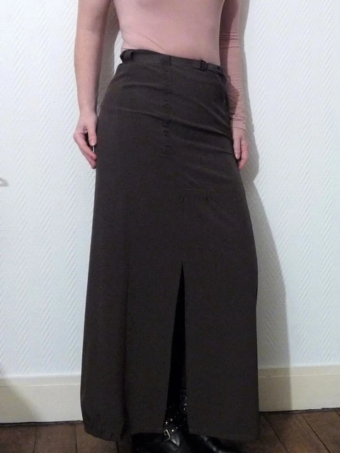Jupe Noire Droite Longue Pimkie - Taille 36 - Fendue Des Deux Côtés - Occasion Très Bon état