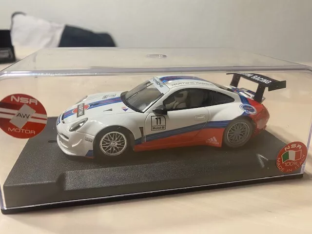 NSR 0088 AW - Porsche 997 RSR GT3, Martini n. 11, tuning, slot car, molto raro!