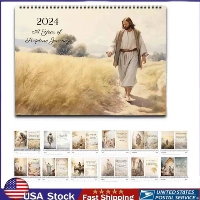 JESUS CHRIST CALENDAR 2025 2025 Christian Faith Jesus Monthly Wall