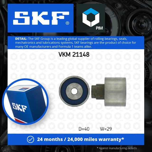 Puleggia Guida Cintura di Temporizzazione adatta ad AUDI Q3 8U, F3B, F3N 2.0D 2011 su SKF 03L109244G