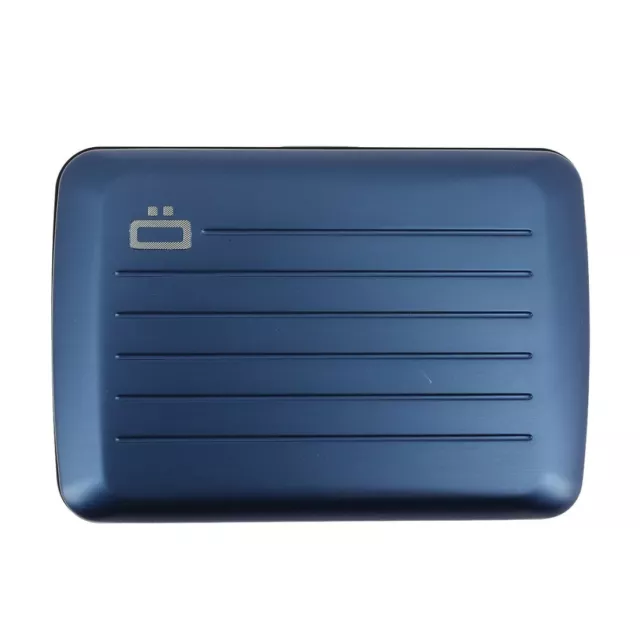 Porte carte Stockholm V2, Navy Blue - Fermoir métal. Ogon Design. - Marine -