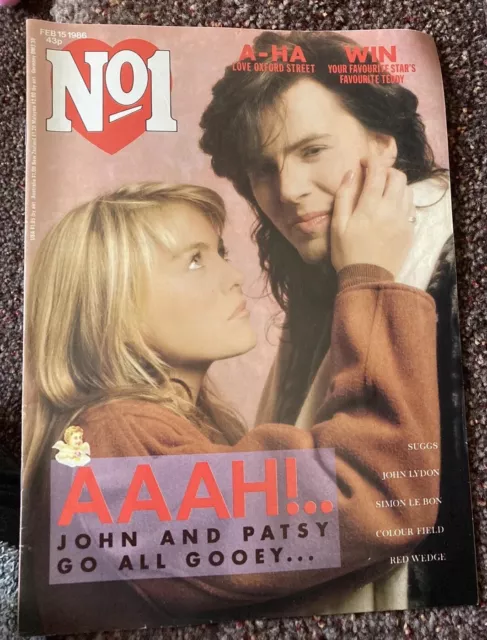 John Taylor Duran NO.1 MAGAZINE Feb 15 1986 JT & Patsy Kensit, Suggs, Terry Hall