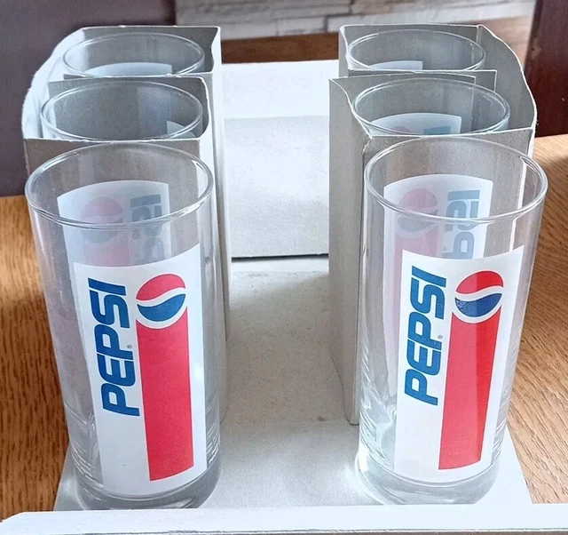 Verre A Eau Original Lot De 6 Verres Pepsi - 37cl Par Verre Bock