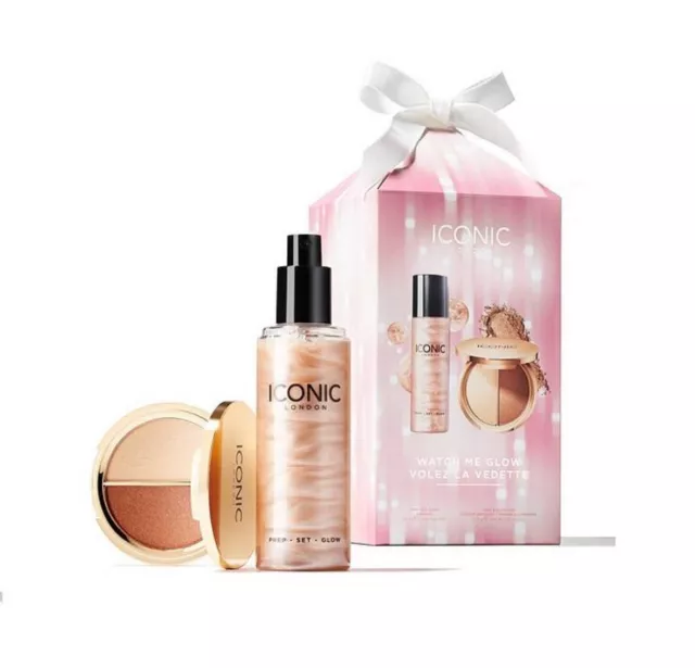 Iconic London Gift Set Brand New Glow Me Bronzer And Face Spray