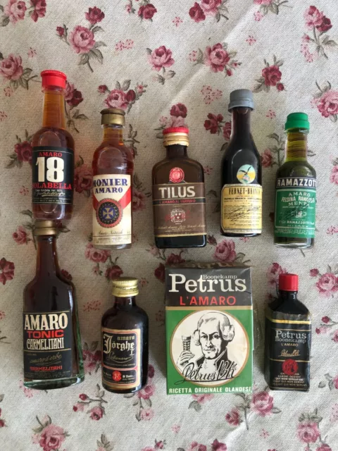 MIGNON LOTTO MINI liquori/Amari Petrus, Ramazzotti mini bottiglie da  collezione. EUR 19,00 - PicClick IT