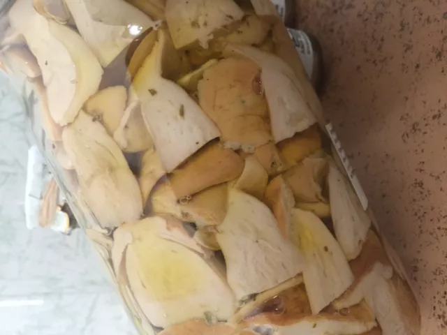 Funghi Porcini Tagliati Kg 3,100 Vaso Vetro Antipasto Contorno Cucina Calabria