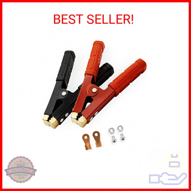2PCS Battery Jumper Cable Clamps, Govel Heavy Duty Pure Copper Alligator Clips J