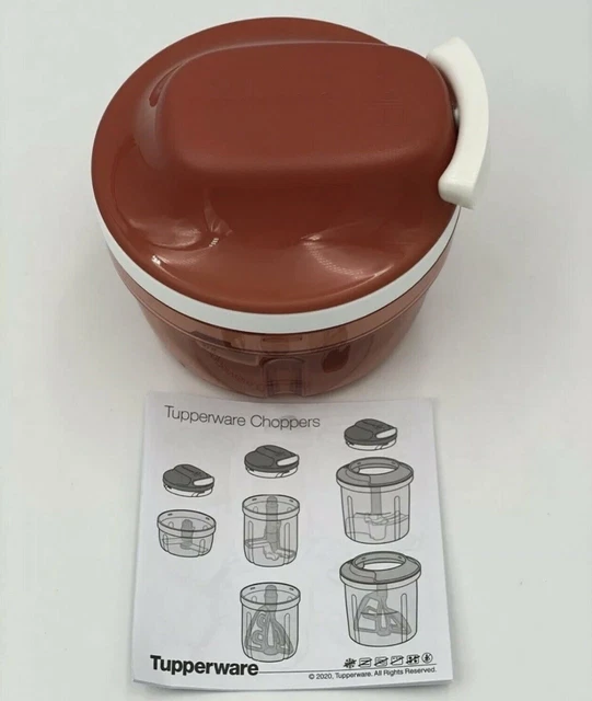 TUPPERWARE TURBO CHEF Super Sonic rot Zerkleinerer Zwiebelschneider NEU ...