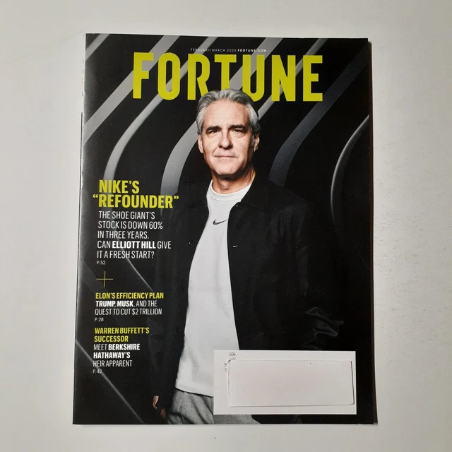 FORTUNE MAGAZINE FEBRUARY March 2025 Nike Refounder Elliott Hill