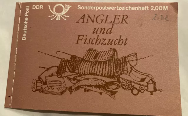 1988 Markenheft DDR Sonderpostwertzeichen Angler und Fischzucht MH9 Postfrisch